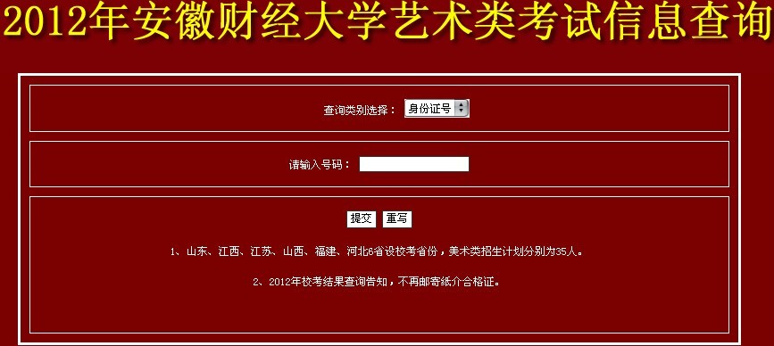 安徽財(cái)經(jīng)大學(xué)2012年藝術(shù)類專業(yè)成績(jī)查詢.jpg