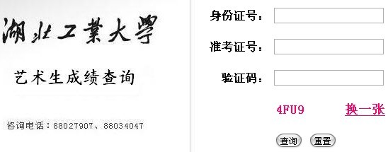 湖北工業(yè)大學(xué)2012年藝術(shù)類專業(yè)成績查詢系統(tǒng).jpg