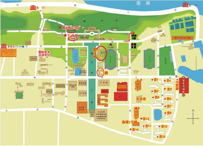 2016年華中農(nóng)業(yè)大學(xué)簡(jiǎn)化校園圖