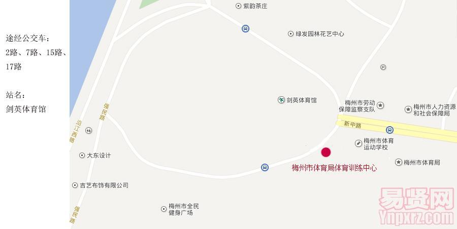 體能測評(píng)地點(diǎn)交通圖及乘車方式