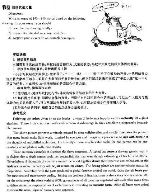 2014考研英語(yǔ)作文預(yù)測(cè)話題：團(tuán)結(jié)力量