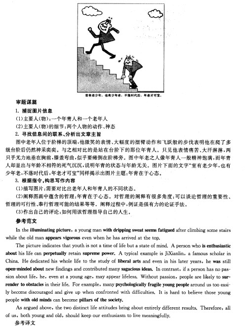 2014考研英語作文終極預(yù)測：年輕在于心態(tài)