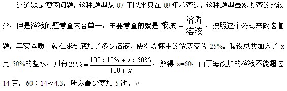 2014年國家公務員考試數量關系與專業(yè)解析