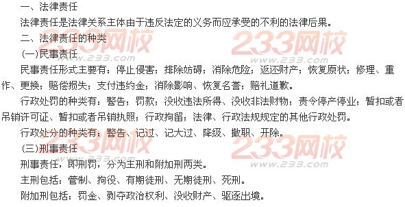 第三節(jié) 法律責(zé)任
