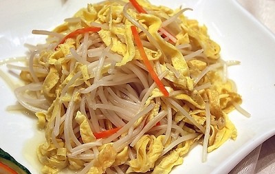 2014高考食譜：豆芽蛋絲(清熱解毒、健脾開胃)