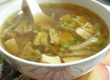 豆腐金針菇湯