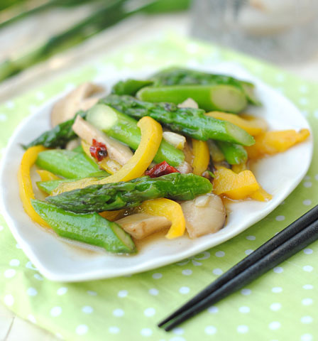 香菇炒蘆筍