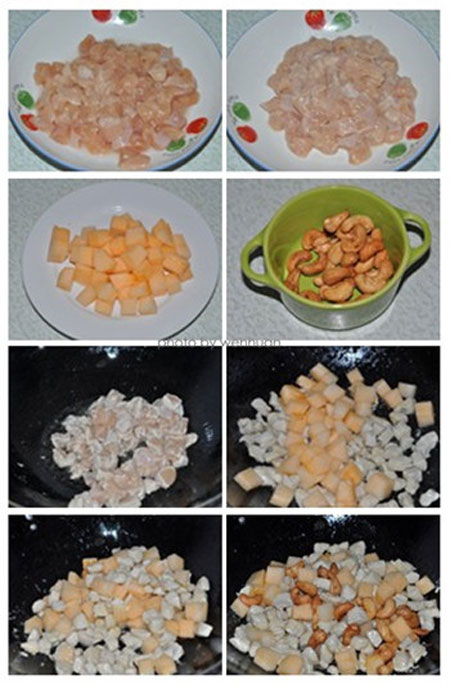 蜜瓜腰果雞丁