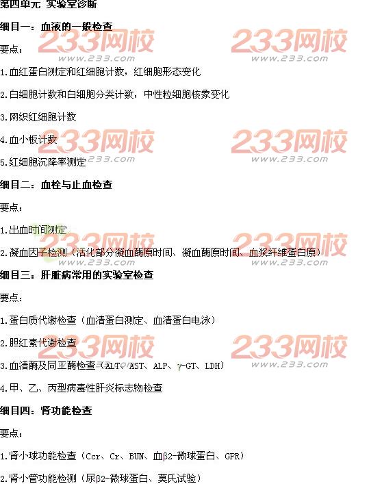 2016年中西醫(yī)助理醫(yī)師考試大綱-《診斷學(xué)基礎(chǔ)》