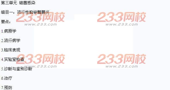 2016年中醫(yī)助理醫(yī)師考試大綱-《傳染病學(xué)》